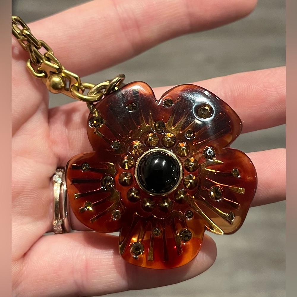 Coach RARE Tea Rose Resin Charm! - Picture 5 of 8